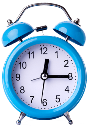 Blue Alarm Clock